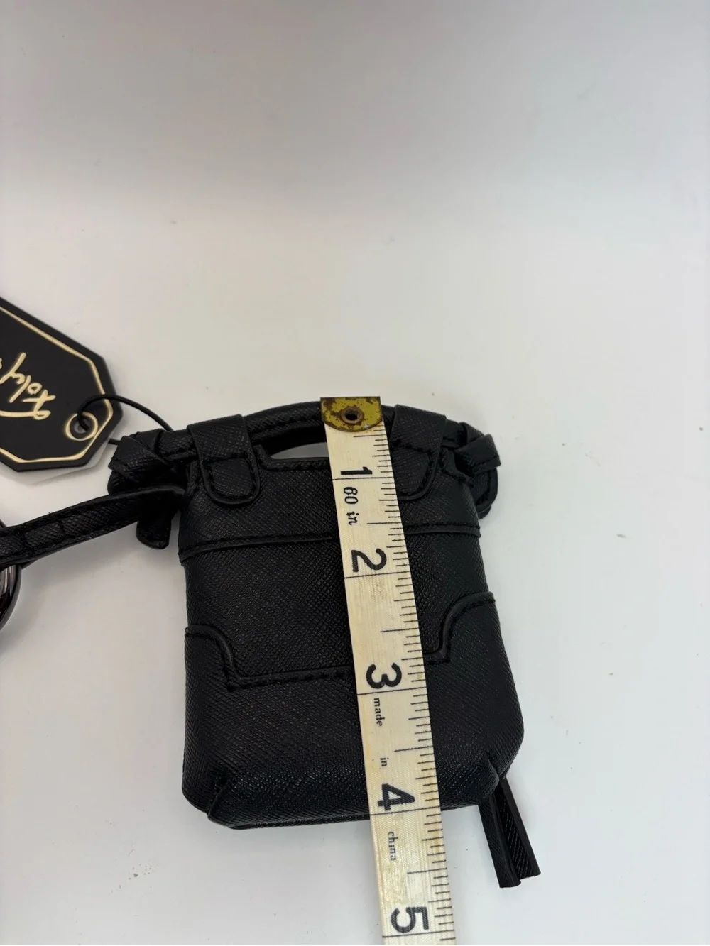 Foley + Corinna NWT Black Leather Mini Keychain Pouch
